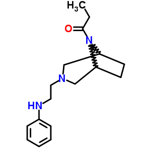 3-(2-苯胺乙基)-8-丙酰基-3,8-二氮杂双环[3.2.1]辛烷结构式_63978-10-9结构式