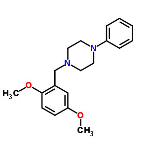 1-(2,5-Dimethoxybenzyl)-4-phenylpiperazine Structure,63978-38-1Structure