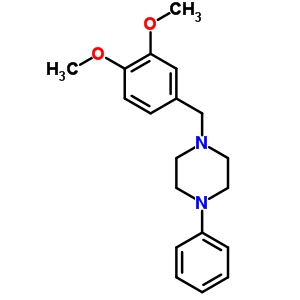 1-(3,4-Dimethoxybenzyl)-4-phenylpiperazine Structure,63978-39-2Structure