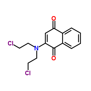 2-Di(2-chloroethyl)amino-1,4-naphthoquinone Structure,63978-91-6Structure