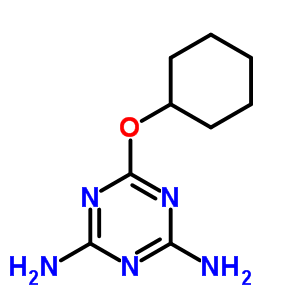 2-Cyclohexyloxy-4,6-diamino-1,3,5-triazine Structure,63979-36-2Structure