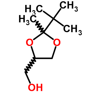 2-Tert-butyl-2-methyl-1,3-dioxolane-4-methanol Structure,63979-50-0Structure