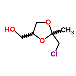 2-Chloromethyl-2-methyl-1,3-dioxolane-4-methanol Structure,63979-51-1Structure