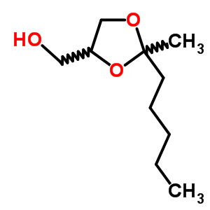 2-Methyl-2-(1-methylbutyl)-1,3-dioxolane-4-methanol Structure,63979-52-2Structure