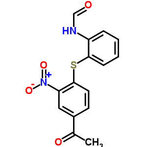 2-Nitro-4-acetylphenyl (2-formylaminophenyl) sulfide Structure,63979-91-9Structure