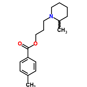 3-(2-甲基哌啶基)丙基对甲苯甲酸酯结构式_63980-11-0结构式