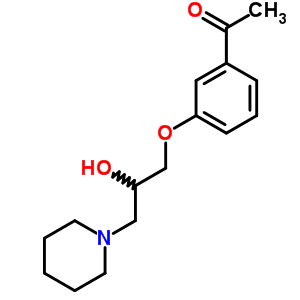 3’-(2-Hydroxy-3-piperidinopropoxy)acetophenone Structure,63990-51-2Structure