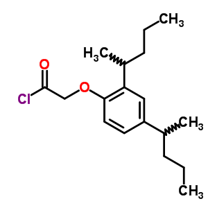 [2,4-Bis(1-methylbutyl)phenoxy]acetic acid chloride Structure,63990-57-8Structure