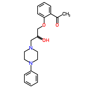 2’-[2-Hydroxy-3-(4-phenylpiperazino)propoxy]acetophenone Structure,63990-85-2Structure