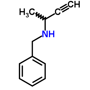 N-(1-methyl-2-propynyl)benzylamine Structure,63991-03-7Structure