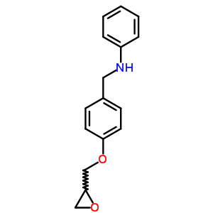 4-[(Oxiran-2-yl)methoxy]-n-phenylbenzenemethanamine Structure,63991-57-1Structure