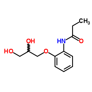 3-[O-(propionylamino)phenoxy]-1,2-propanediol Structure,63992-00-7Structure