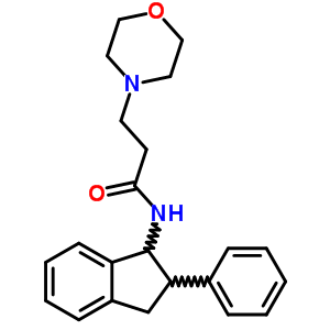 N-(2-morpholinopropionyl)-2-phenyl-1-indanamine Structure,63992-14-3Structure