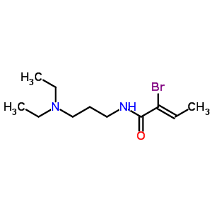 N-(3-diethylaminopropyl)-2-bromo-2-butenamide Structure,63992-52-9Structure