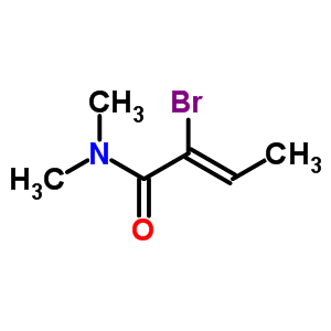 N,n-dimethyl-2-bromo-2-butenamide Structure,63992-53-0Structure