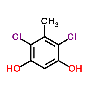 4,6-Dichloro-5-methyl-1,3-benzenediol Structure,63992-61-0Structure