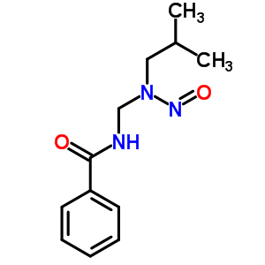 Benzamide,n-(((2-methylpropyl)nitrosoamino)methyl)- Structure,64005-59-0Structure