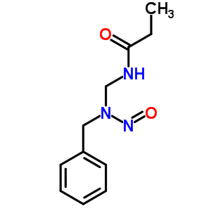 n-((n-亚硝基苄基氨基)甲基)-丙酰胺结构式_64005-60-3结构式