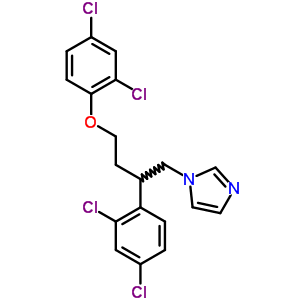 1H-imidazole,1-[4-(2,4-dichlorophenoxy)-2-(2,4-dichlorophenyl)butyl]- Structure,64009-96-7Structure