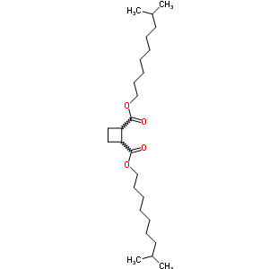 Cyclobutane-1,2-dicarboxylic acid di(8-methylnonyl) ester Structure,64011-40-1Structure