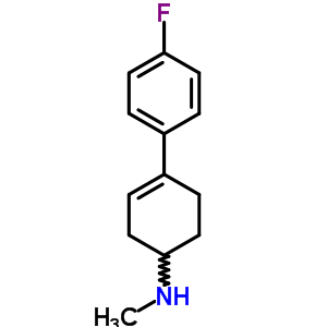 N-methyl-4-(p-fluorophenyl)-3-cyclohexen-1-amine Structure,64011-55-8Structure