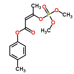 3-[(Dimethoxyphosphinyl)oxy]-2-butenoic acid 4-methylphenyl ester Structure,64011-88-7Structure