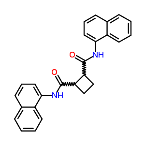 N,n’-di(1-naphtyl)cyclobutane-1,2-dicarboxamide Structure,64011-96-7Structure