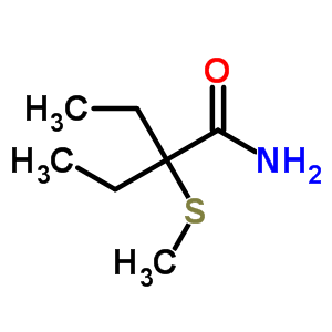 2-Ethyl-2-(methylthio)butyramide Structure,64037-67-8Structure