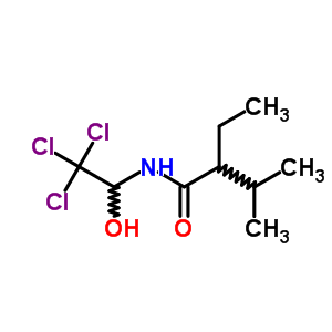 N-(1-hydroxy-2,2,2-trichloroethyl)-2-isopropylbutyramide Structure,64037-69-0Structure