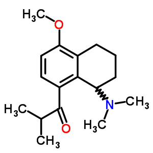 1,2,3,4-Tetrahydro-n,n-dimethyl-8-isobutyl-5-methoxy-1-naphthalenamine Structure,64037-85-0Structure