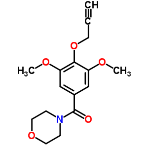 4-(4-炔丙基氧基-3,5-二甲氧基苯甲酰基)吗啉结构式_64039-16-3结构式