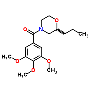 2-丙基-4-(3,4,5-三甲氧基苯甲酰基)吗啉结构式_64039-17-4结构式