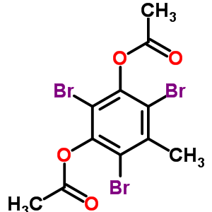 2,4,6-Tribromo-5-methyl-1,3-benzenediol diacetate Structure,64046-60-2Structure