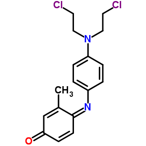 4-[[4-[Bis(2-chloroethyl)amino]phenyl]imino]-3-methyl-2,5-cyclohexadien-1-one Structure,64048-66-4Structure