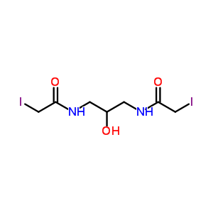 N,n-(2-hydroxytrimethylene)bis(iodoacetamide) Structure,64049-32-7Structure