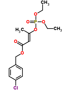 [1-(4-氯苄氧羰基)-1-丙烯-2-基]二乙基磷酸酯结构式_64050-63-1结构式