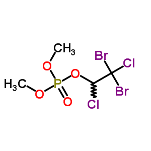 二甲基 1,2-二氯-2,2-二溴乙基磷酸酯结构式_64050-72-2结构式