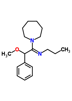 Hexahydro-1-[2-methoxy-2-phenyl-1-(propylimino)ethyl]-1h-azepine Structure,64058-23-7Structure