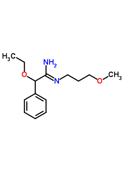 2-Ethoxy-n1-(3-methoxypropyl)-2-phenylacetamidine Structure,64058-84-0Structure