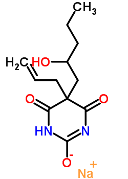 5-烯丙基-5-(2-戊烯-1-基)-2-钠氧基-4,6(1H,5H)-嘧啶二酮结构式_64082-42-4结构式