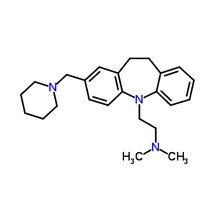 10,11-Dihydro-n,n-dimethyl-2-(1-piperidinylmethyl)-5h-dibenz[b,f]azepine-5-ethanamine Structure,64097-62-7Structure