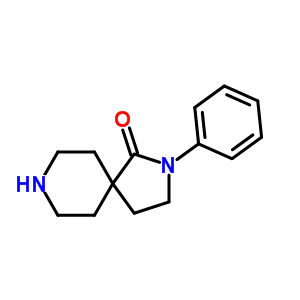 2-苯基-2,8-二氮杂螺[4.5]-1-癸酮盐酸盐结构式_64097-88-7结构式