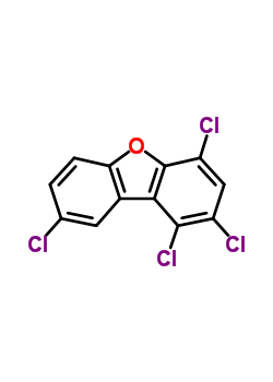 1,2,4,8-Tetrachlorodibenzofuran Structure,64126-87-0Structure