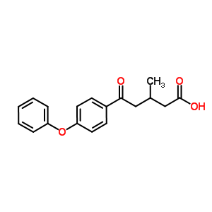 3-Methyl-5-oxo-5-(4-phenoxyphenyl)valeric acid Structure,64157-56-8Structure