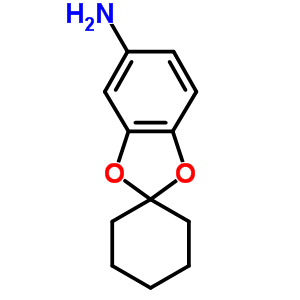 Spiro[1,3-benzodioxole-2,1-cyclohexan]-5-amine Structure,64179-41-5Structure