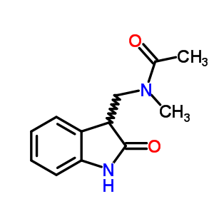 Acetamide,n-[(2,3-dihydro-2-oxo-1h-indol-3-yl)methyl]-n-methyl- Structure,64230-50-8Structure