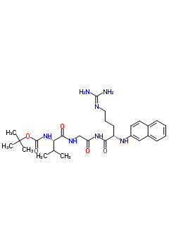 Tert-butyloxycarbonyl-valyl-glycyl-arginine-2-naphthylamide Structure,64309-42-8Structure