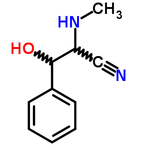 Benzenepropanenitrile, b-hydroxy-a-(methylamino)- Structure,64399-68-4Structure