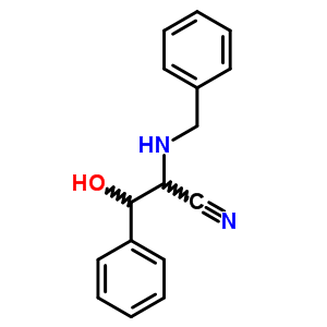 Benzenepropanenitrile,b-hydroxy-a-[(phenylmethyl)amino]- Structure,64399-69-5Structure