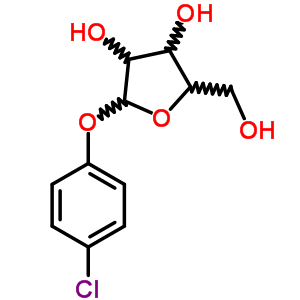 B-d-xylofuranoside, 4-chlorophenyl Structure,64503-53-3Structure